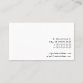 ヴィンテージの手紙の出版物のグリフィンの線画 名刺 (裏面)