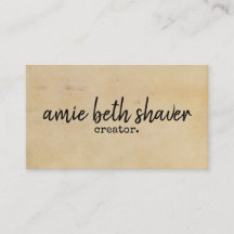 ヴィンテージの手紙の名刺