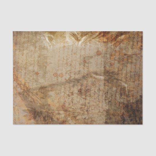 ヴィンテージの手紙デザイン 薄葉紙 (正面)