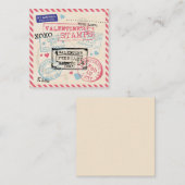 ヴィンテージの手紙バレンタインデー ノートカード (正面/裏面)