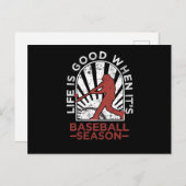 ヴィンテージの打者のライフは野球の時に良い ポストカード (正面/裏面)