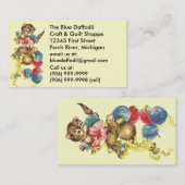 ヴィンテージの技術の供給のキルティングのキルトの名刺 名刺 (正面/裏面)