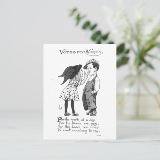 ヴィンテージの投票はがき ポストカード (スタンド正面)