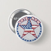 ヴィンテージの投票は今ボタンがかかります 缶バッジ (正面&裏面)