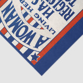 ヴィンテージの投票権の再印刷デコページ 薄葉紙 (詳細)