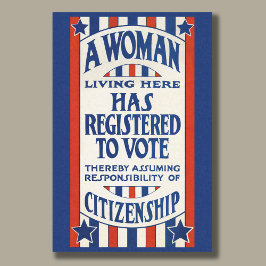 ヴィンテージの投票権の再印刷デコページ 薄葉紙