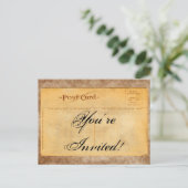 ヴィンテージの招待されました! 招待状の郵便はがき インビテーションポストカード (スタンド正面)