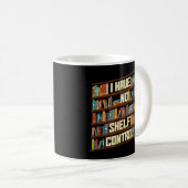 ヴィンテージの持ち主のコントロール読ブック コーヒーマグカップ (正面右)