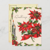 ヴィンテージの挨拶はがき シーズンポストカード (正面/裏面)