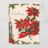 ヴィンテージの挨拶はがき シーズンポストカード (正面)