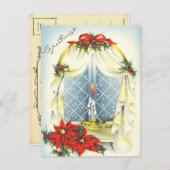 ヴィンテージの挨拶はがき シーズンポストカード (正面/裏面)