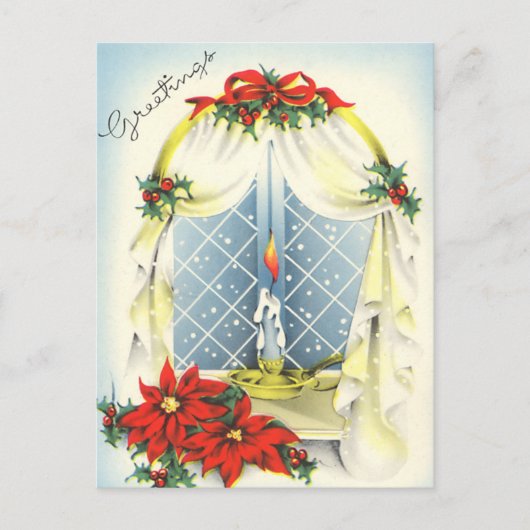 ヴィンテージの挨拶はがき シーズンポストカード (正面)