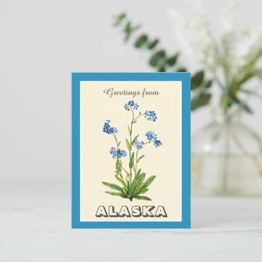 ヴィンテージの挨拶は忘れ行かない ポストカード (スタンド正面)