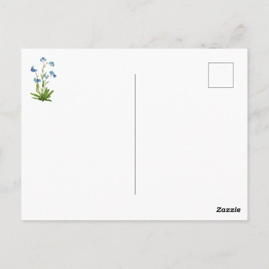 ヴィンテージの挨拶は忘れ行かない ポストカード (裏面)