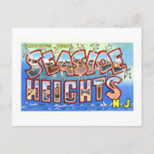 ヴィンテージの挨拶をシーサイドハイツ,ニュージャージー ポストカード (正面)