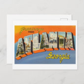 ヴィンテージの挨拶アトランタ,ジョージア ポストカード (正面/裏面)