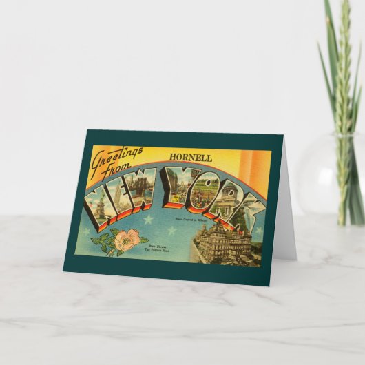 ヴィンテージの挨拶ニューヨーク・カード カード (正面)