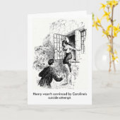 ヴィンテージの挨拶状 カード (黄色い花)