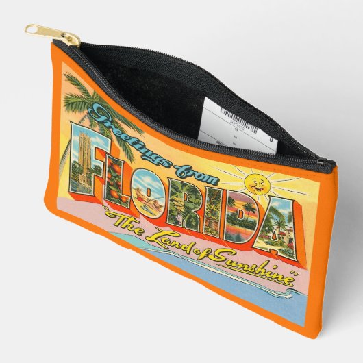 ヴィンテージの挨拶 アクセサリーポーチ (見開き)