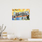 ヴィンテージの挨拶(アリゾナ旅行ポスター) ポスター (キッチン)