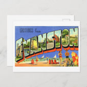 ヴィンテージの挨拶（イリノイ州エバンストン） ポストカード (正面/裏面)