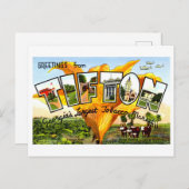 ヴィンテージの挨拶，ジョージア州，ティフトン， ポストカード (正面/裏面)