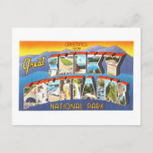 ヴィンテージの挨拶：スモークマウンテンズ国立公園 ポストカード (正面)