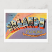 ヴィンテージの挨拶，フロリダ州オーランド ポストカード (正面)