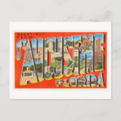 ヴィンテージの挨拶（フロリダ州セントオーガスティン） ポストカード (正面)