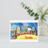 ヴィンテージの挨拶(フロリダ州タンパ) ポストカード (スタンド正面)