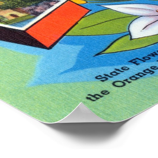 ヴィンテージの挨拶 ポスター (角)