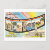 ヴィンテージの挨拶 ポストカード (正面)