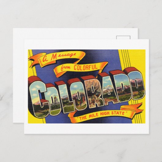 ヴィンテージの挨拶 ポストカード (正面/裏面)