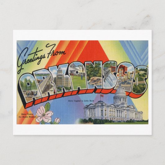 ヴィンテージの挨拶 ポストカード (正面)