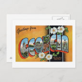 ヴィンテージの挨拶 ポストカード (正面/裏面)