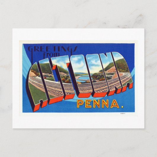 ヴィンテージの挨拶 ポストカード (正面)