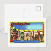 ヴィンテージの挨拶 ポストカード (正面/裏面)