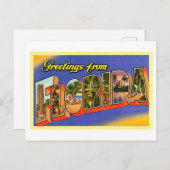 ヴィンテージの挨拶 ポストカード (正面/裏面)