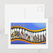 ヴィンテージの挨拶 ポストカード (正面/裏面)