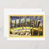 ヴィンテージの挨拶 ポストカード (正面/裏面)