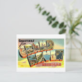 ヴィンテージの挨拶，ミシガン州グランドヘブン ポストカード (スタンド正面)