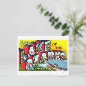 ヴィンテージの挨拶：ミズーリ州オザーク湖 ポストカード (スタンド正面)