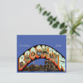 ヴィンテージの挨拶Brooklyn, New York Travel ポストカード (スタンド正面)