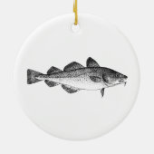 ヴィンテージの採取-大西洋タラ セラミックオーナメント (裏面)