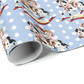 ヴィンテージの揺り木馬 ラッピングペーパー (ロールコーナー)