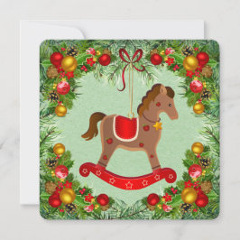 ヴィンテージの揺れる馬のオーナメント フラットカード シーズンカード