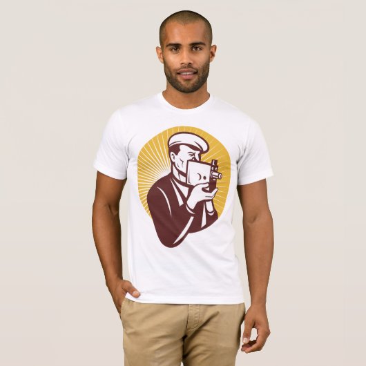 ヴィンテージの撮影技師メンズTシャツ Tシャツ (正面フル)