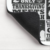 ヴィンテージの擦り切れたなThanksgivukkahポスターマウスパッド マウスパッド (コーナー)