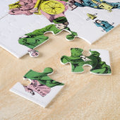 ヴィンテージの政治漫画のヨーロッパの地図(1877) ジグソーパズル (側面)