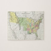 ヴィンテージの政治統一された州の地図（1833年） ジグソーパズル (横)